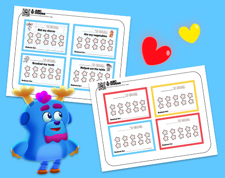 Free printable behavior punch cards for kids from ABCmouse.com.