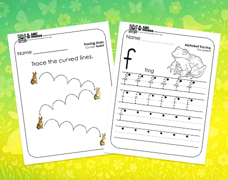 Free printable spring worksheets for kids from ABCmouse.com.