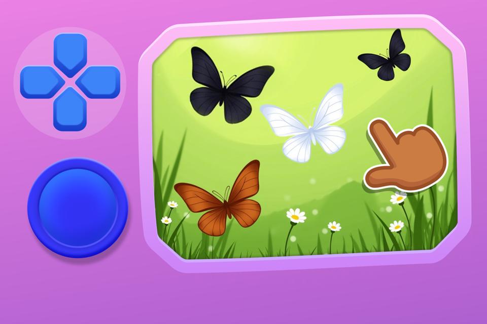 Butterfly Catcher: Black, White, and Brown