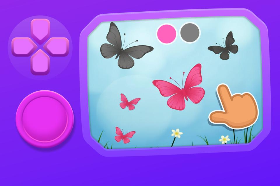 Butterfly Catcher: Gray and Pink