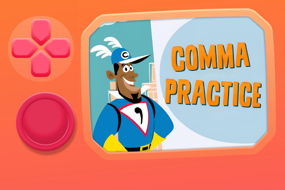 Comma Practice with Captain Comma