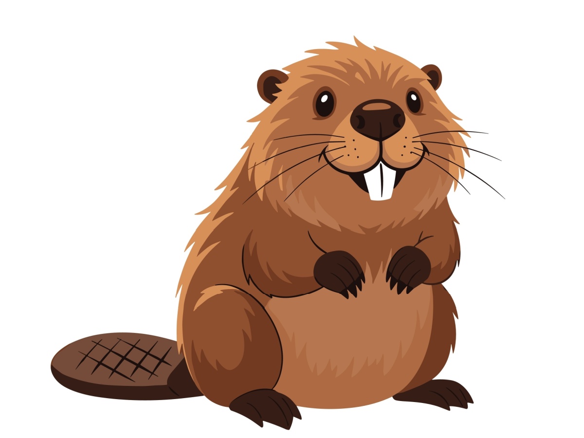 A cartoon beaver.