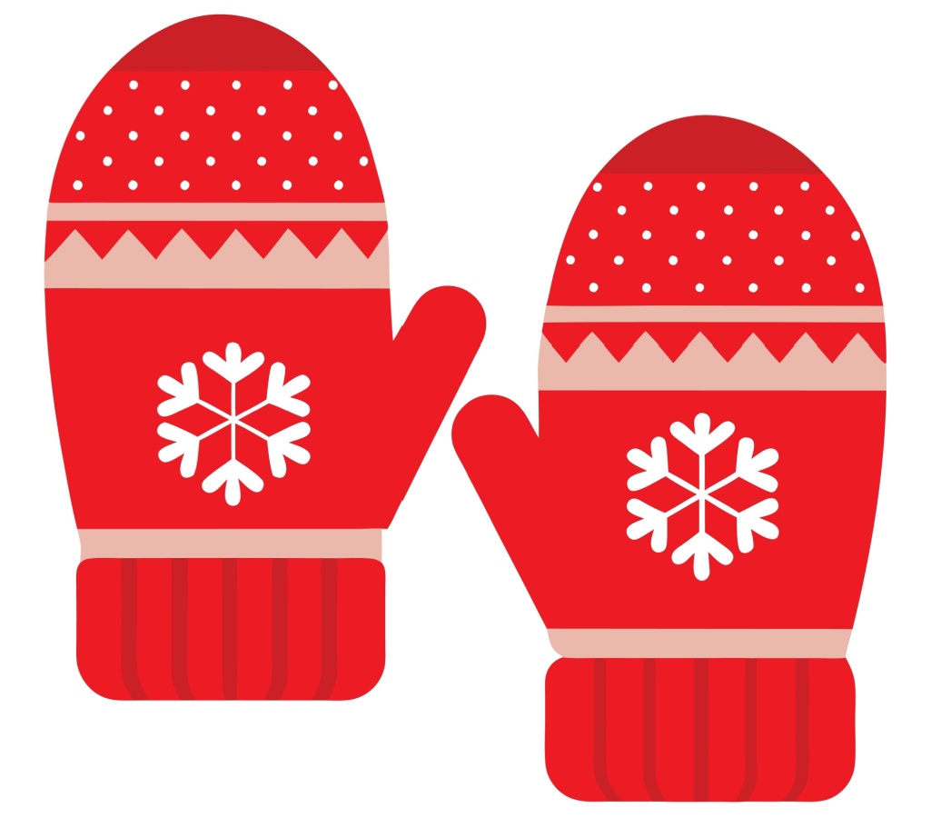 cartoon image of red mittons