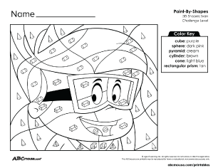 Free printable Ivan challenge 3d shape worksheet for kids from ABCmouse.com.