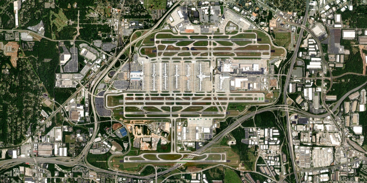 Aerial View of Hartsfield-Jackson Atlanta Airport