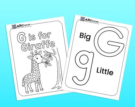 Free printable letter g coloring pages for kids from ABCmouse.com.