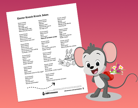 Free printable seasonal knock knock jokes for kids from ABCmouse.com.