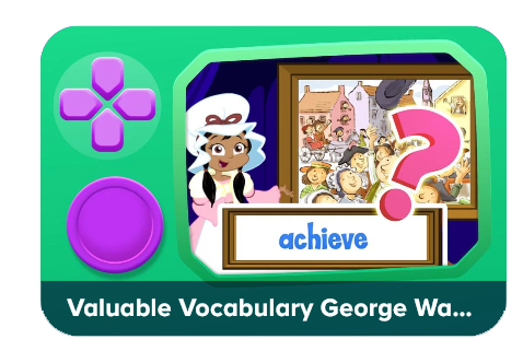 A vocabulary game for kids in ABCmouse reading curriculum.