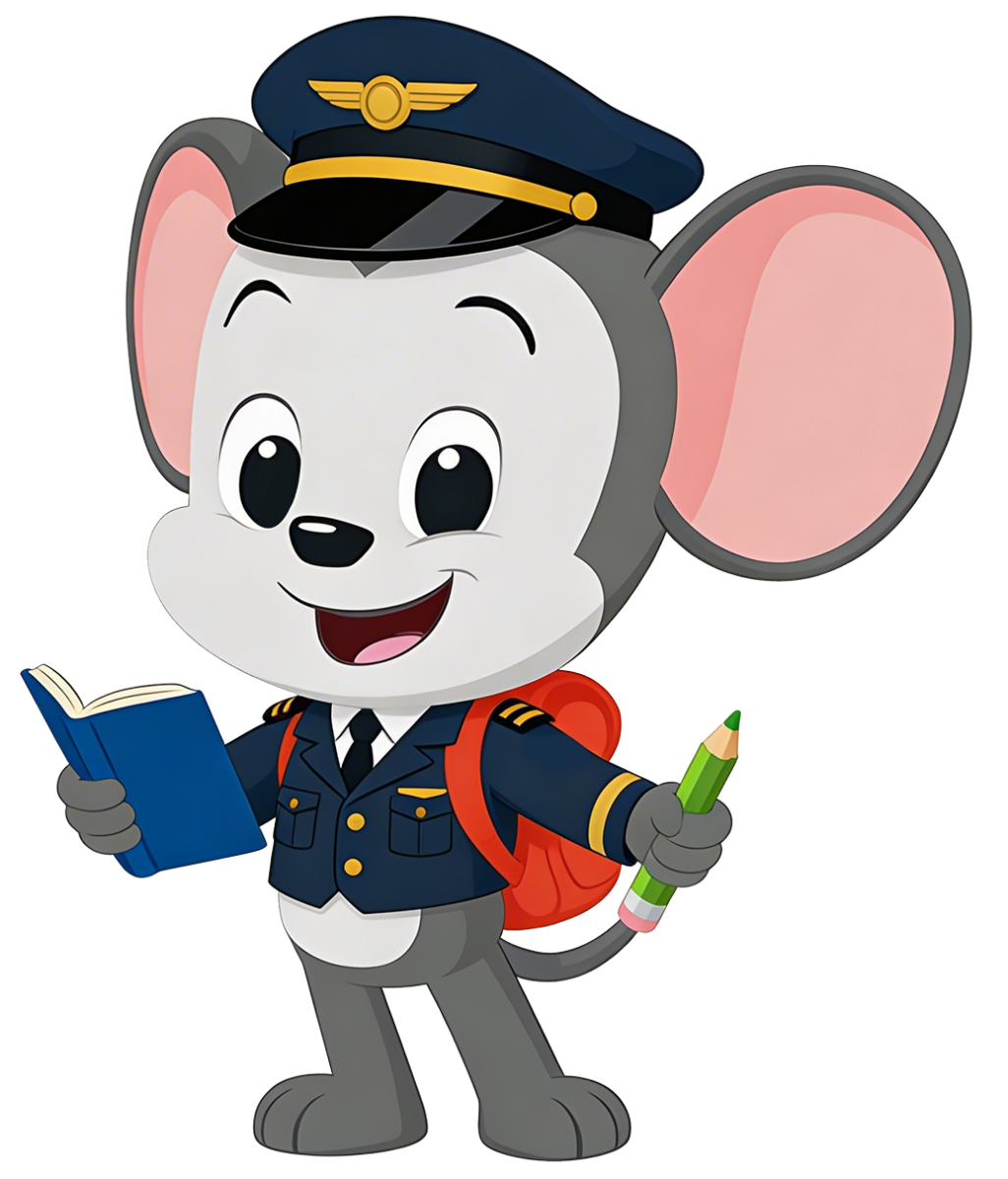 ABC mouse character as a pilot.