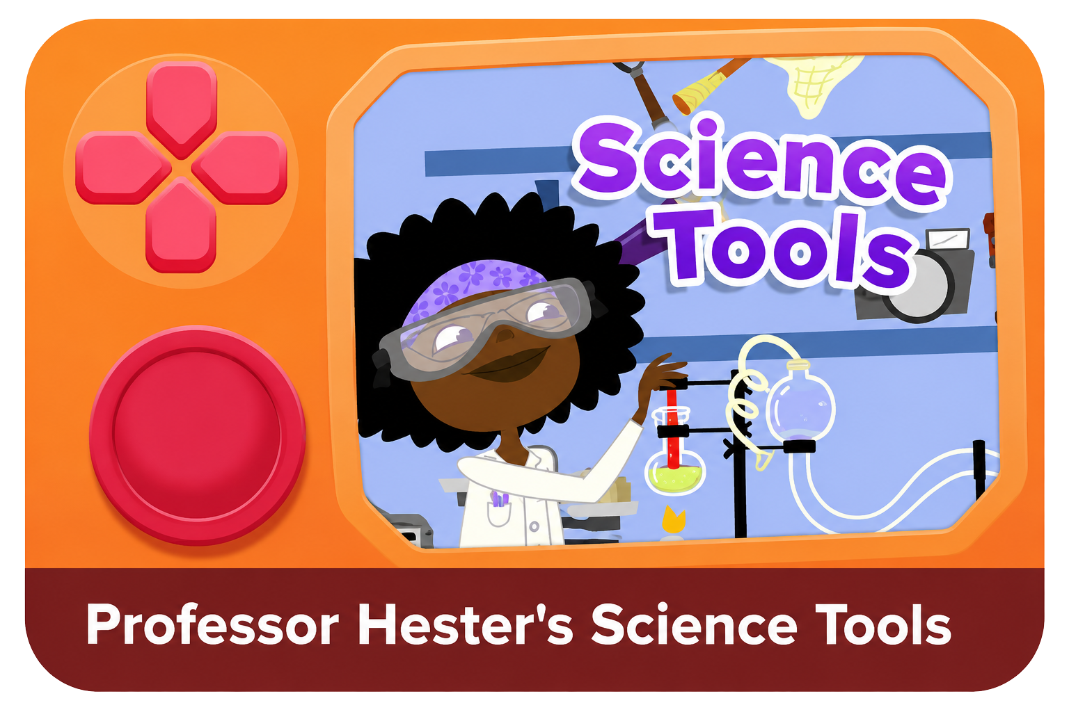 ABCmouse learning game that teaches all about science tools.