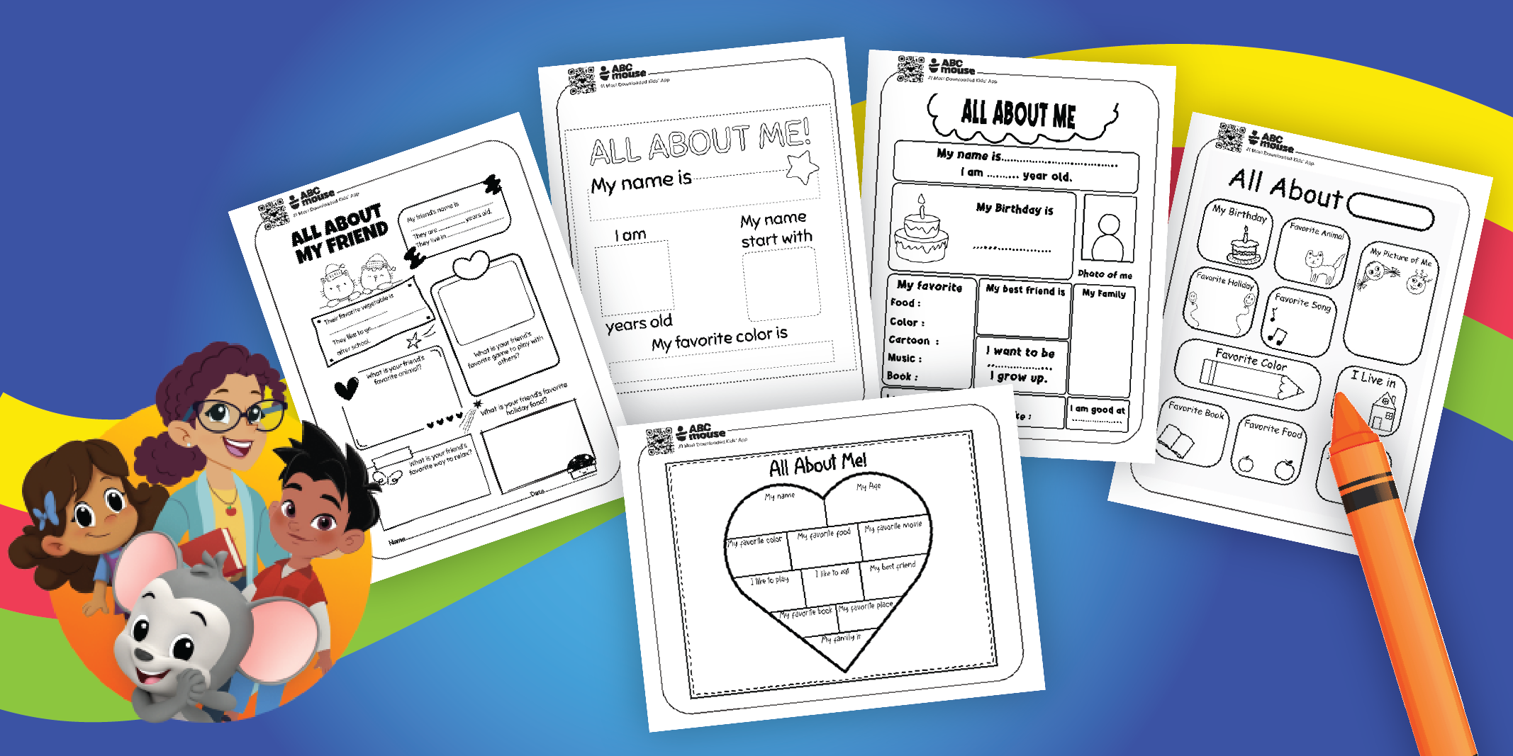 Free Printable All About Me Worksheets