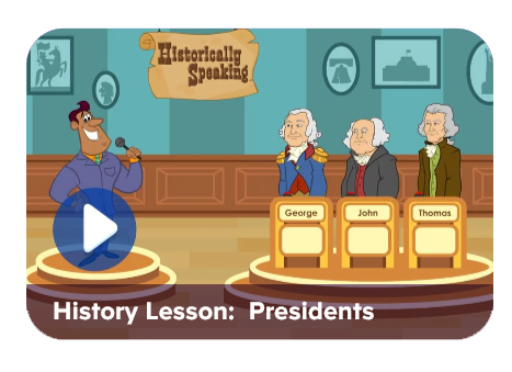 History lesson fun 1st grade game for kids from ABCmouse.com.