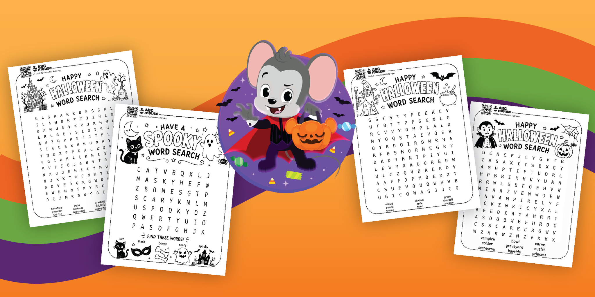 Free Printable Halloween Word Searches for Kids – 2026 | ABCmouse