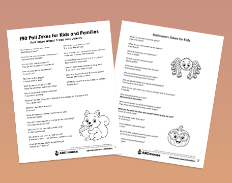 Free printable fall jokes for kids from ABCmouse.com.