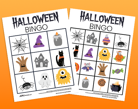 Free printable Halloween bingo game for kids from ABCmouse.com.