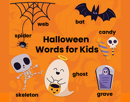 Free printable Halloween words for kids from ABCmouse.com.